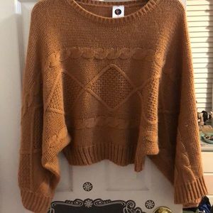 Cropped Bell Sleeved Sweater